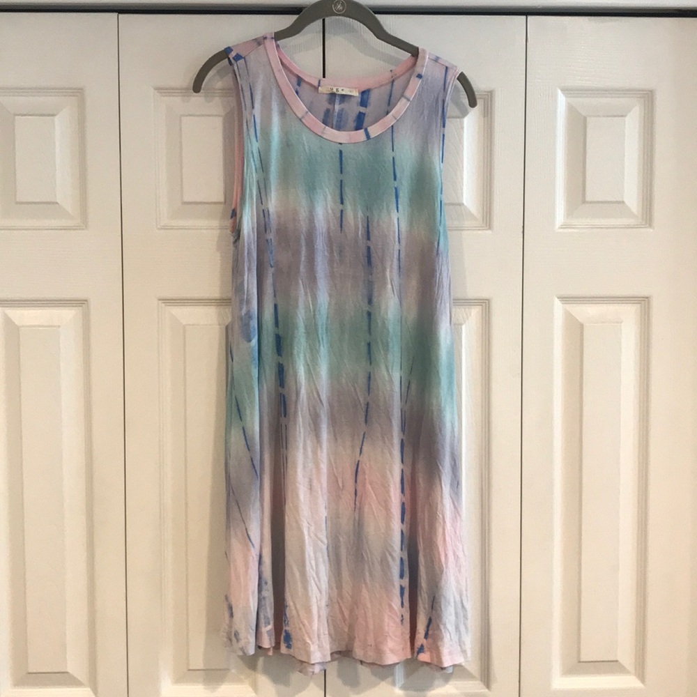 Colorful flowy tye-dye dress. Size small.